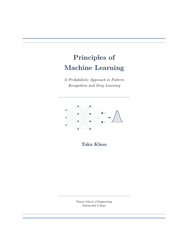 First page of Principles of Machine Learning